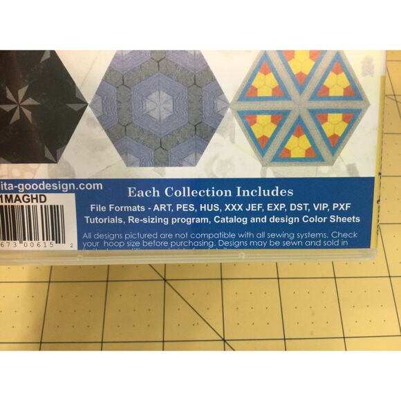 Anita Goodesign Kaleidoscope Quilts Mini Collection 18 Designs - Picture 7 of 7